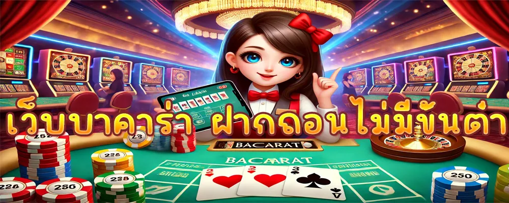 เว็บบาคาร่า ฝากถอนไม่มีขั้นต่ํา