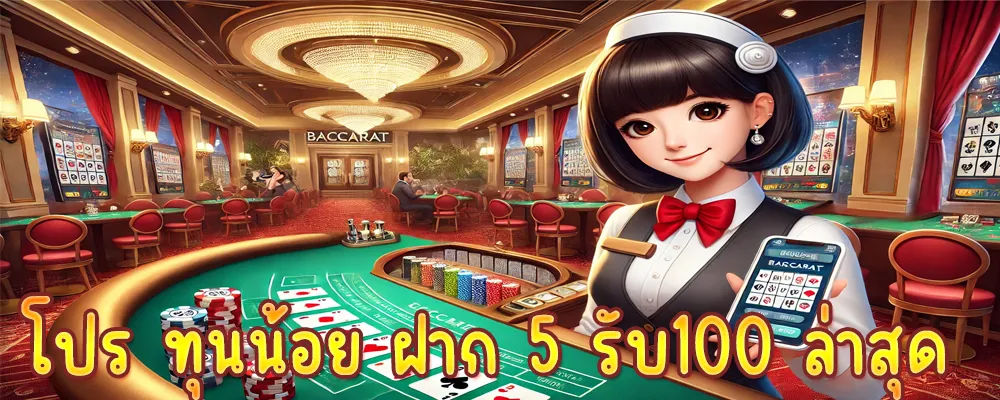 โปร ทุนน้อย ฝาก 5 รับ100 ล่าสุด